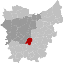 Oosterzele East-Flanders Belgium Map.svg