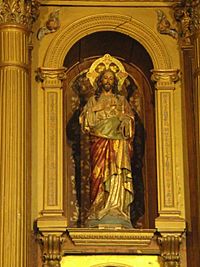 Archivo:Sagrado Corazón de Jesús. Retablo mayor de la iglesia de San Miguel Arcángel