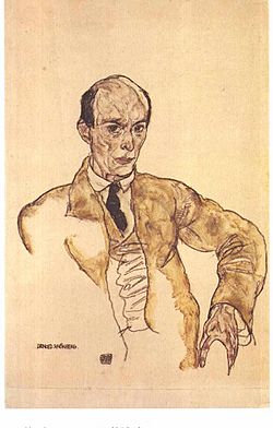 Archivo:Schiele - Bildnis des Komponisten Arnold Schönberg. 1917