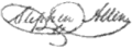 Signature of Stephen Allen