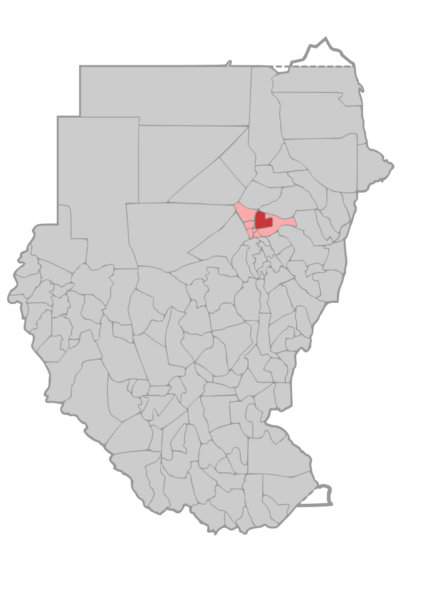 Sudan district map Khartoum Bahri