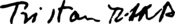 Tristan Tzara's signature 1946-12-08.svg
