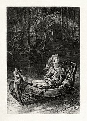 Archivo:W.E.F. Britten - The Early Poems of Alfred, Lord Tennyson - The Lady of Shalott