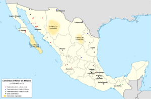 Archivo:Yacimientos arqueológicos del Cenolítico Inferior en México