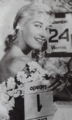 Analía Gadé celebrando las fiestas de Fin de Año en 1954