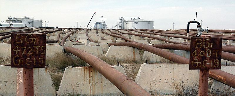 Burgan oil field pipeline