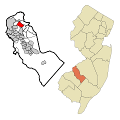 Camden County New Jersey Incorporated and Unincorporated areas Golden Triangle Highlighted.svg
