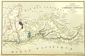 Archivo:Carte de la Republique de L'Amerique Centrale