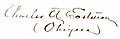 Charles Eastman Signature