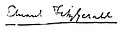 FitzGerald Edward signature