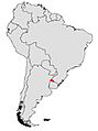 Gymnogeophagus pseudolabiatus - distribución