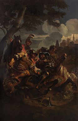 Archivo:Jan Erasmus Quellinus - Capture of King Francis I at the Battle of Pavia