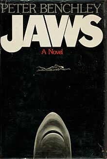 Jaws (1974) front cover, first edition.jpg