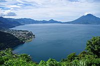 Lago de Atitlán en Guatemala