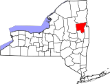 Map of New York highlighting Warren County.svg
