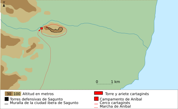 Archivo:Map of siege of Saguntum-es