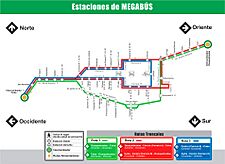 Mapa de las rutas troncales de megabús.jpg