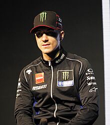 Maverick Vinales at 2019 Yamaha MotoGP team launch.jpg