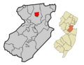 Middlesex County New Jersey Incorporated and Unincorporated areas Metuchen Highlighted