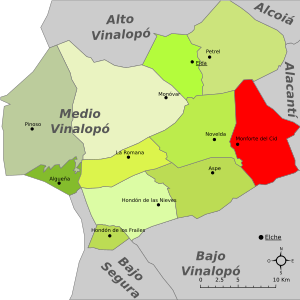 Archivo:Monforte del Cid-Mapa del Medio Vinalopó