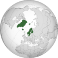Nordic countries orthographic