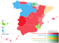 November 2019 Spanish general election - Vote Strength by Community