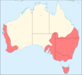 Oxyura australis distribution map