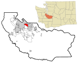 Pierce County Washington Incorporated and Unincorporated areas Fife Highlighted.svg