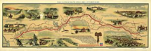 Archivo:Pony Express Map William Henry Jackson