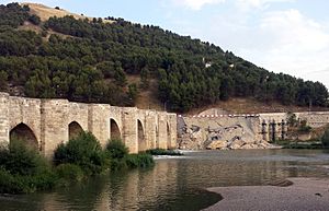 Archivo:Puente de Cabezón de Pisuerga tras el derrumbe de 2015