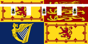 Archivo:Royal Standard of Princess Beatrice of York (in Scotland)