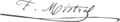 Signature Frédéric Mistral