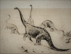 Archivo:Strange Creatures of the Past - The Amphibious Dinosaur