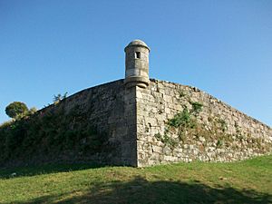 Archivo:Vigo, fortaleza de San Sebastián, muralla - panoramio