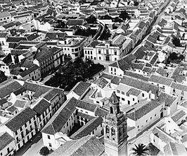 Vista aérea de la localidad, 1986.