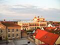 Ystad teatern och småbåtshamnen