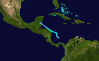 1964 Atlantic tropical storm 13 track.png