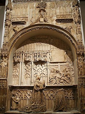 Archivo:Burgos - Museo de Burgos, sepulcro de Juan de Padilla, Gil de Siloe