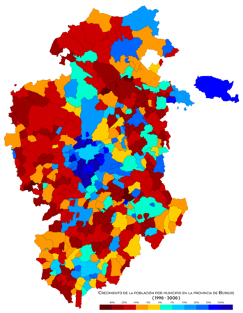 Burgos Crecimiento 1998-2008