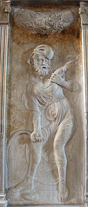 Archivo:Cappella dello zodiaco, agostino di duccio, segni e pianeti 08,3 saturno 2