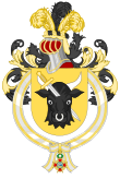 Coat of Arms of Pedro Pablo Kuczynski (Order of Isabella the Catholic).svg