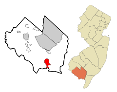 Cumberland County New Jersey Incorporated and Unincorporated areas Port Norris Highlighted.svg