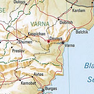 Dewnja Bulgaria 1994 CIA map.jpg