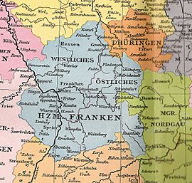 Franconia Occidental y Oriental (ca. 1000)
