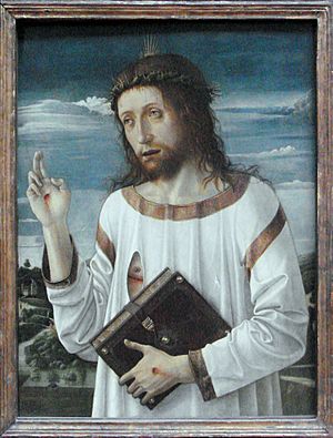 Archivo:Giovanni Bellini Le Christ Benissant 1465 1470