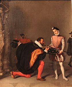 Archivo:Jean-Auguste-Dominique Ingres - Don Pedro de Tolède baisant l'épée d'Henri IV 02