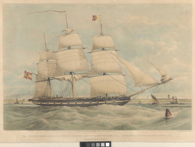 La Fragata, Mericante Espanola Querida Capn. Dn. Augustin Jimenez, Construida en Bilbao en Agosta 1841 - RMG PY0571.tiff