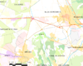 Map commune FR insee code 13044