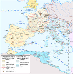 Mapa Imperio Occidental año 400 (general).svg
