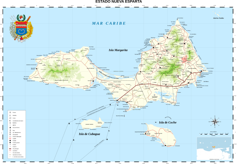 Nueva Esparta Mapa Vial
